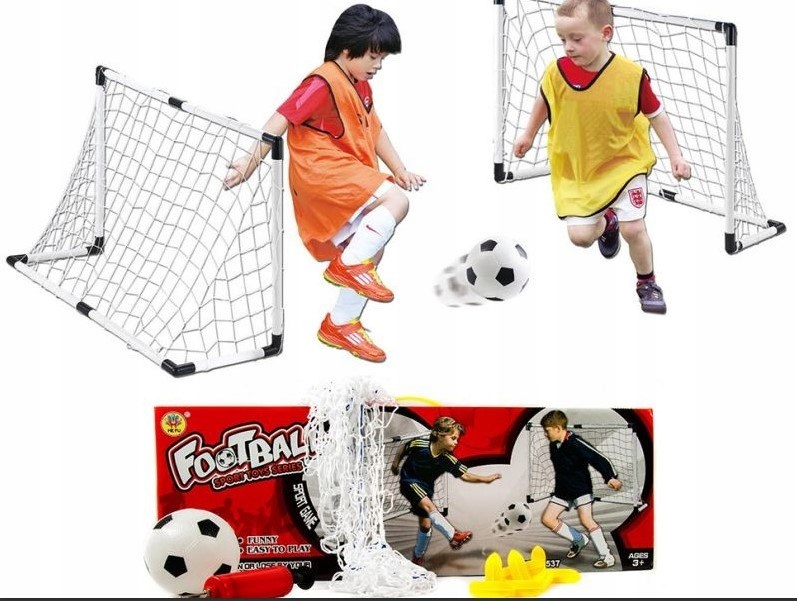 BRAMKI PIŁKARSKIE 120X80CM ZESTAW BRAMKA PIŁKA