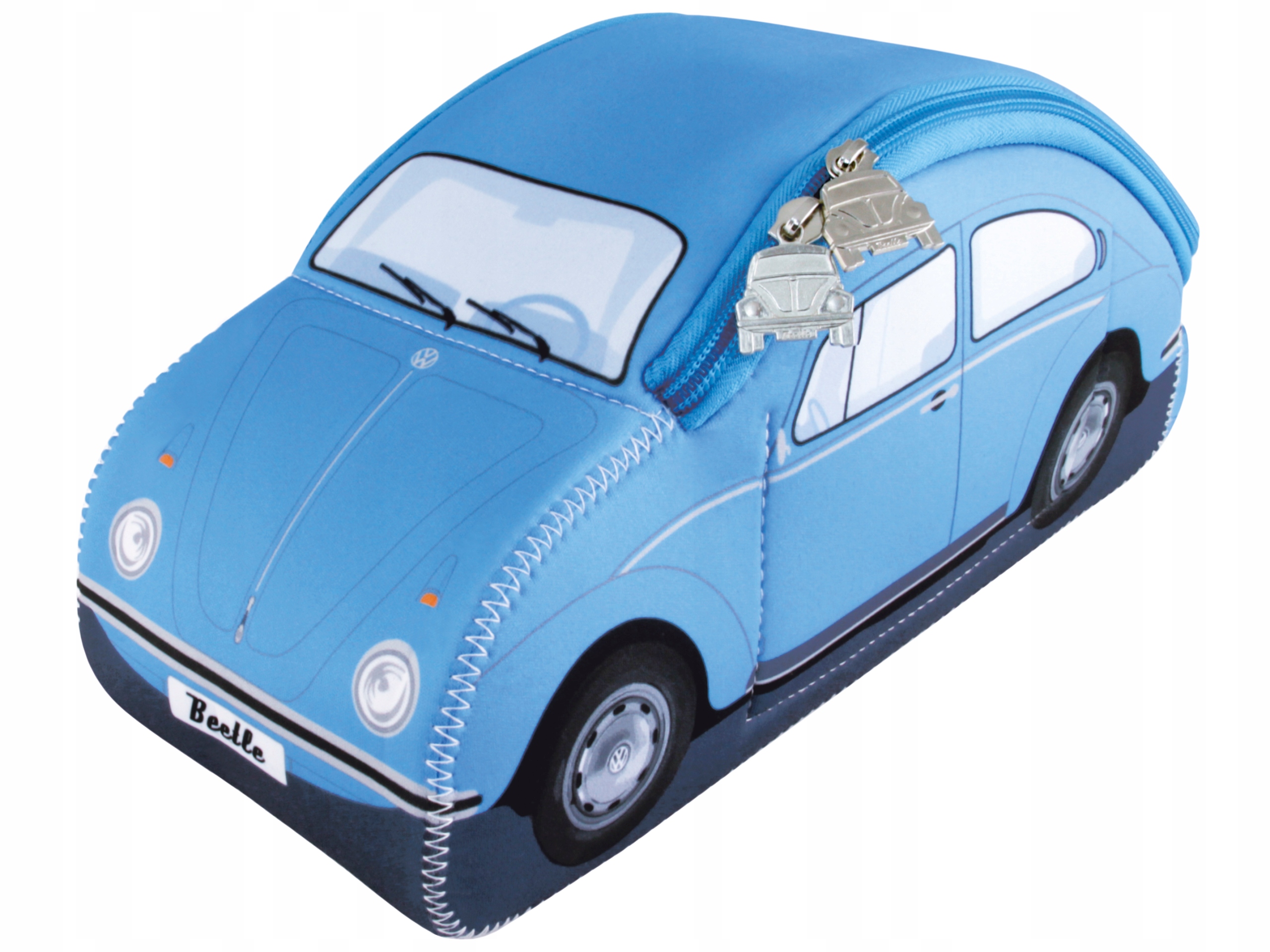 Brisa Kosmetická taška z neoprenu Vw Beetle Blue Large