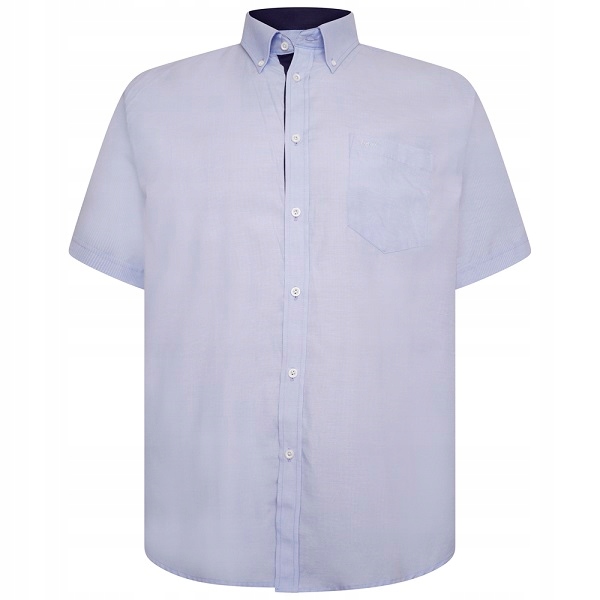 Kam 6028 Modrá košile velké velikosti