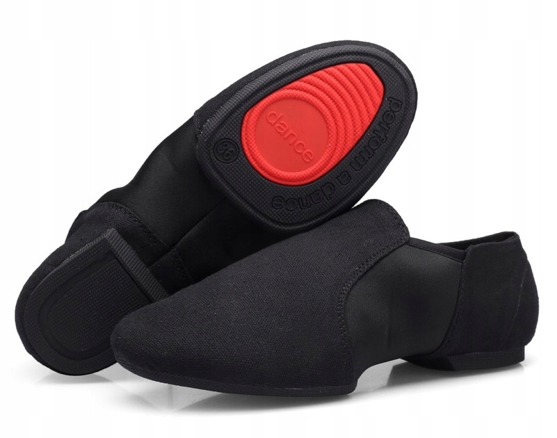 Jazzówki Buty do Tańca Jazz Outdoor Czarne Guma 37