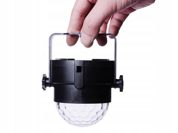PROJEKTOR DYSKOTEKOWY KULA DISCO REFLEKTOR LED RGB + pilot KULA ŚWIETLNA Model 1