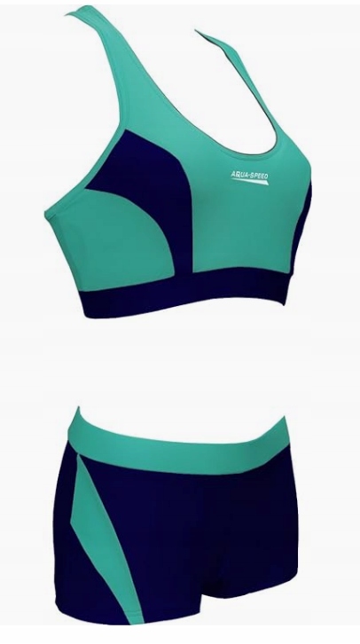 Kostium AQUA-SPEED FIONA roz. 34 kol. (48) pistacjowo-granatowy Marka Aqua-Speed