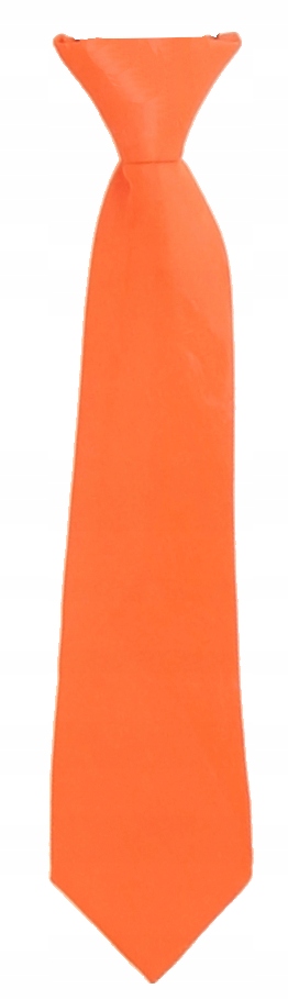 

6908_Elegancki krawat w gumkę 23-25 cm neon orange