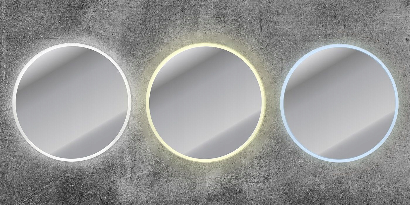 LUSTRO OKRĄGŁE LED 100 CM PODŚWIETLANE ŁAZIENKOWE SALON SYPIALNIA TOALETKA Rodzaj zwykłe