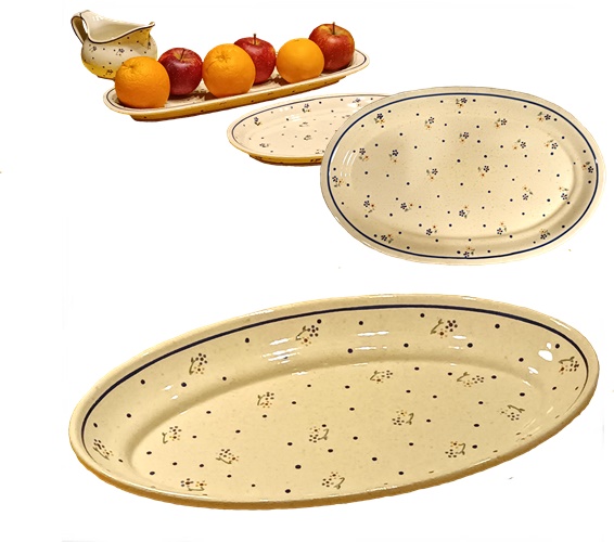 

Półmisek ceramiczny Bolesławiec 36,5cm.dek111 Oryg