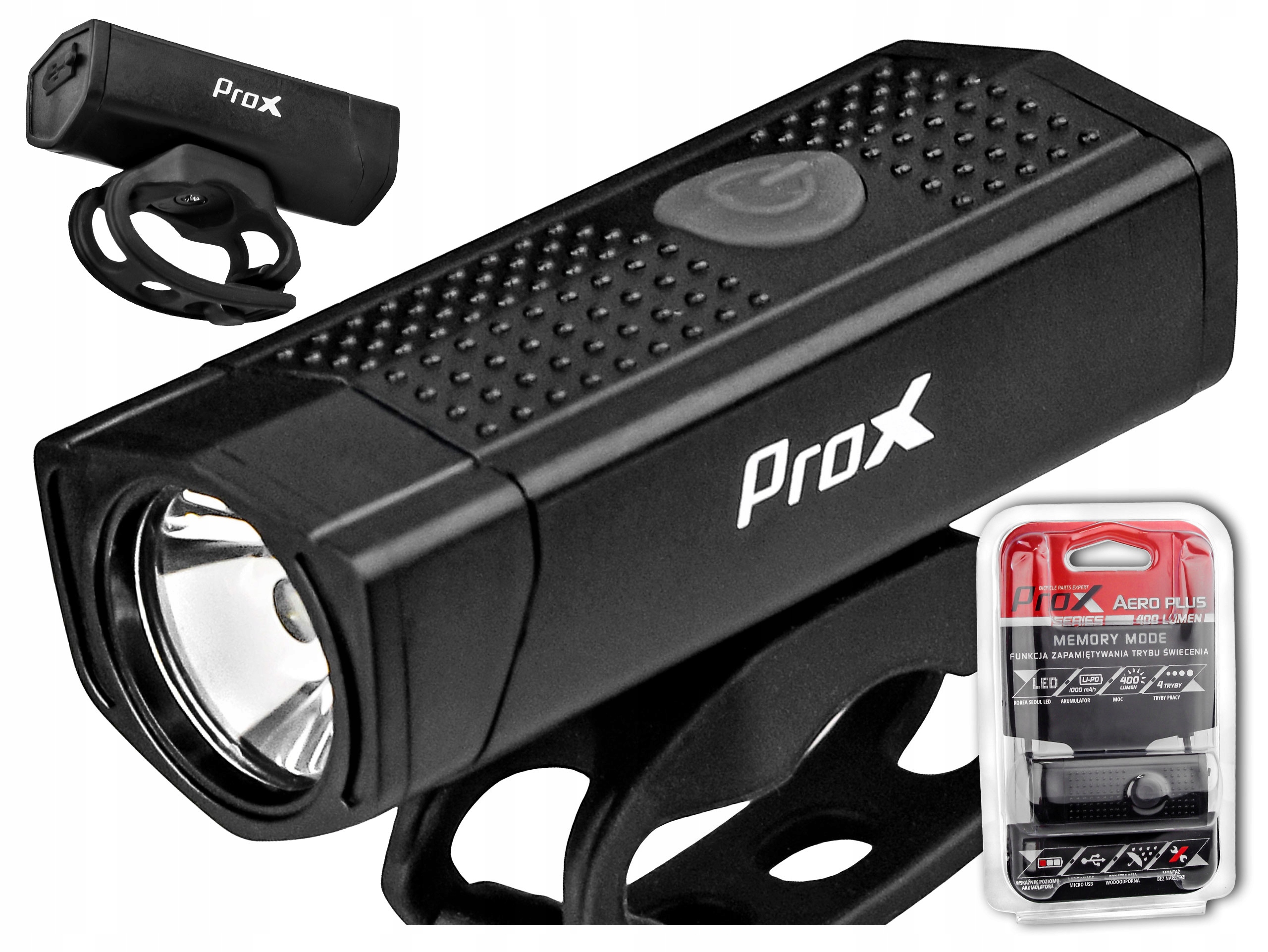

Przednia Lampka Prox Aero Plus F 400 LM Usb