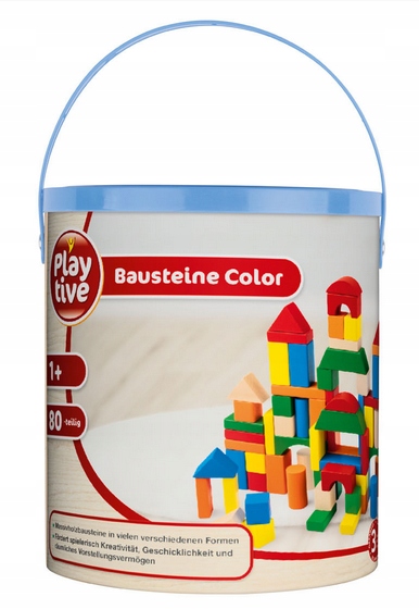 ZESTAW KLOCKÓW NIEMIECKA JAKOŚĆ DREWNO 80 ELE Materiał drewno