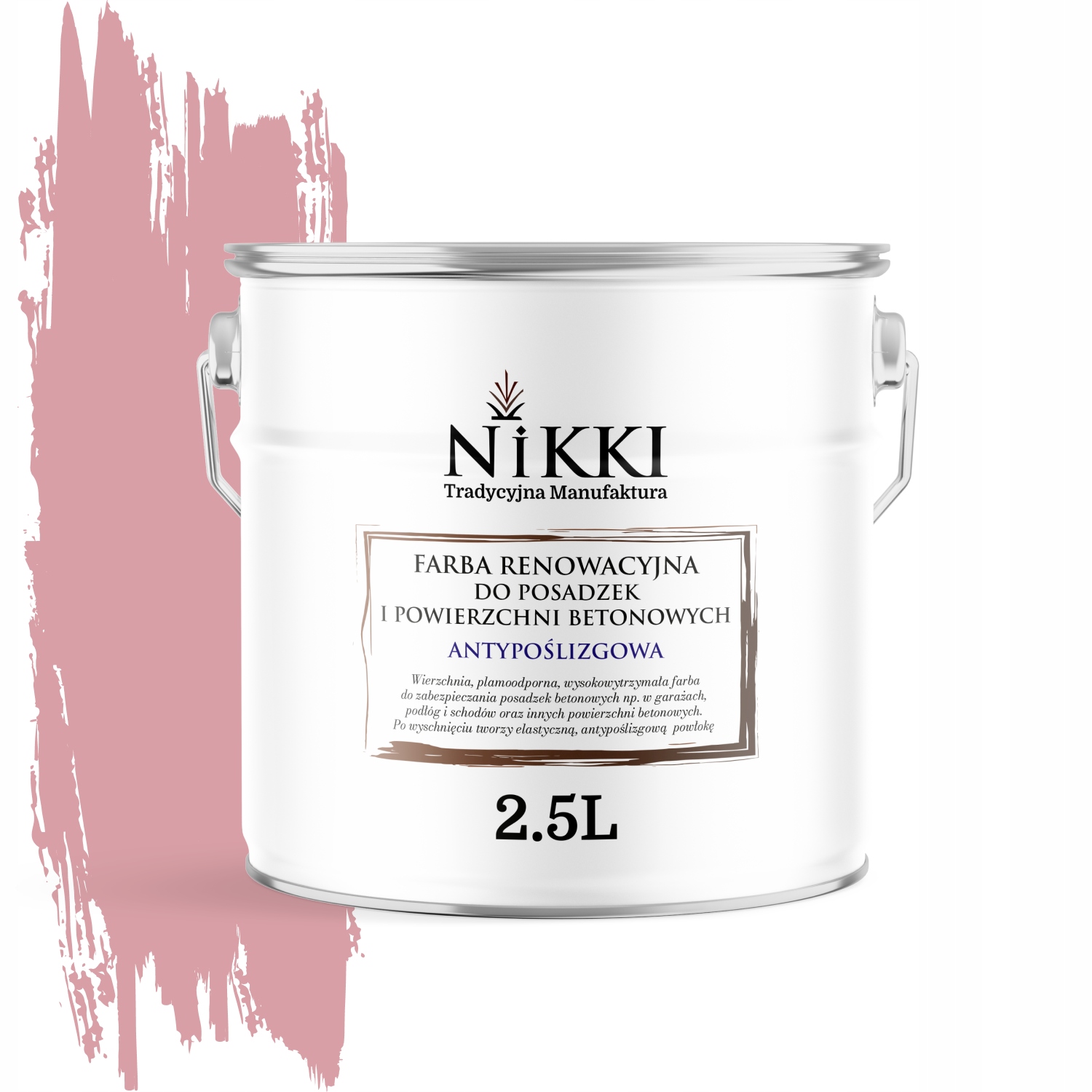 Renovačná Farba Na Podlahy Protišmyková Ružová Svetloružová 3015 Mat 2,5 L