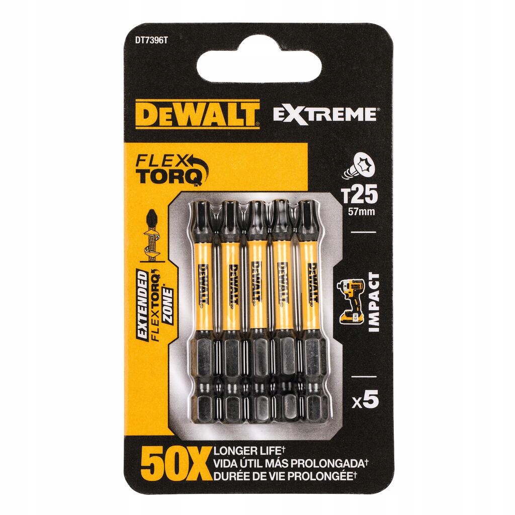 

DT7396T Dewalt Bity udarowe T25x50mm Torsion 5szt