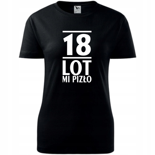 

Prezent Na 18 Urodziny Koszulki T-shirt Dla Niej