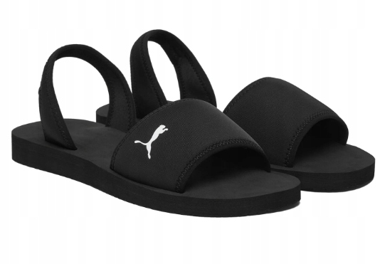 Sandały Damskie Puma Płaski Obcas Czarne Sandy Playa 40485201 Rozmiar 39