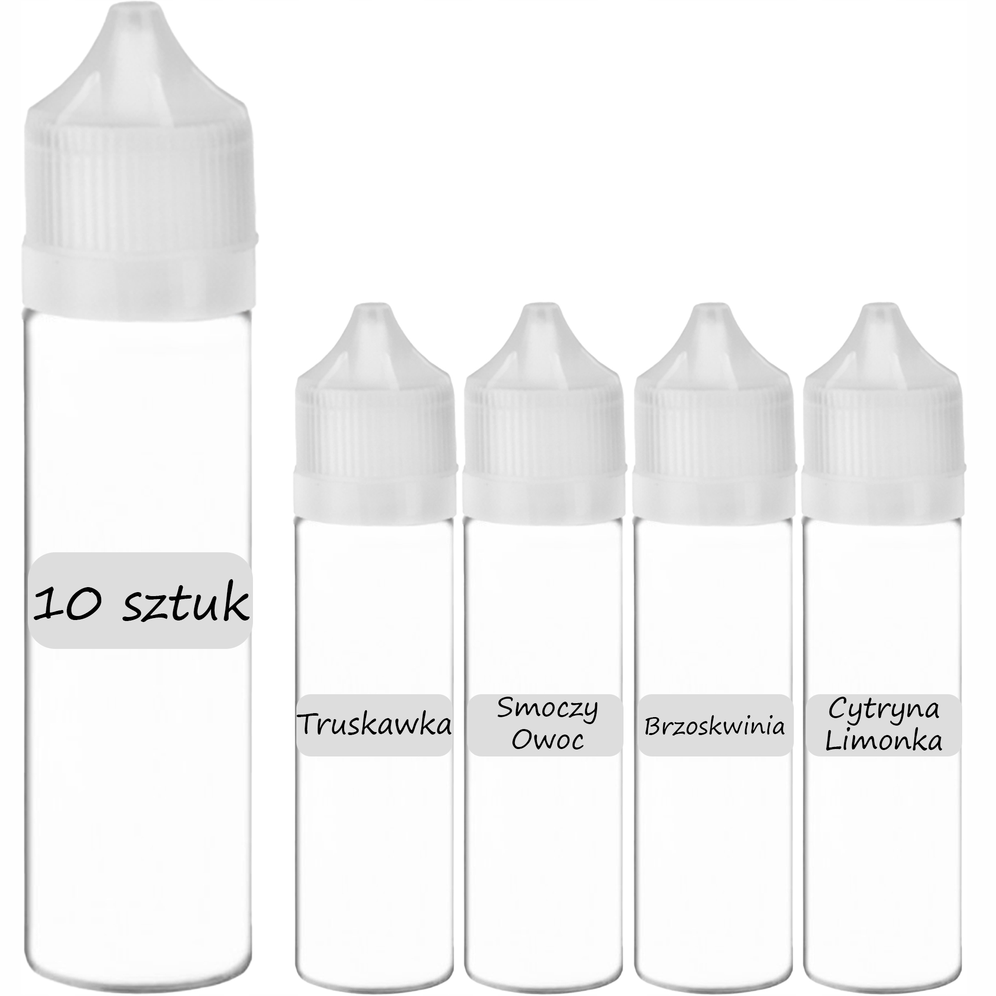 ПЛАСТИКОВЫЕ БУТЫЛКИ 60 МЛ 10ШТ ЭТИКЕТКИ БУТЫЛКИ