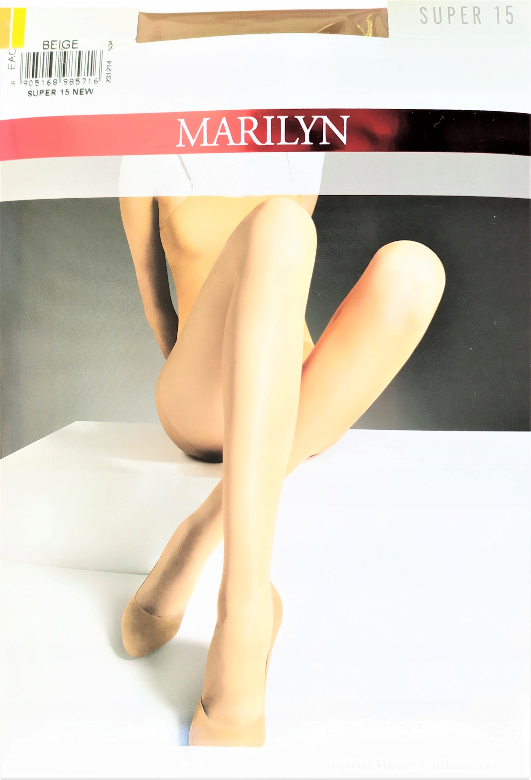 

Półmatowe Rajstopy Marilyn Super 15 Beige 4 - L