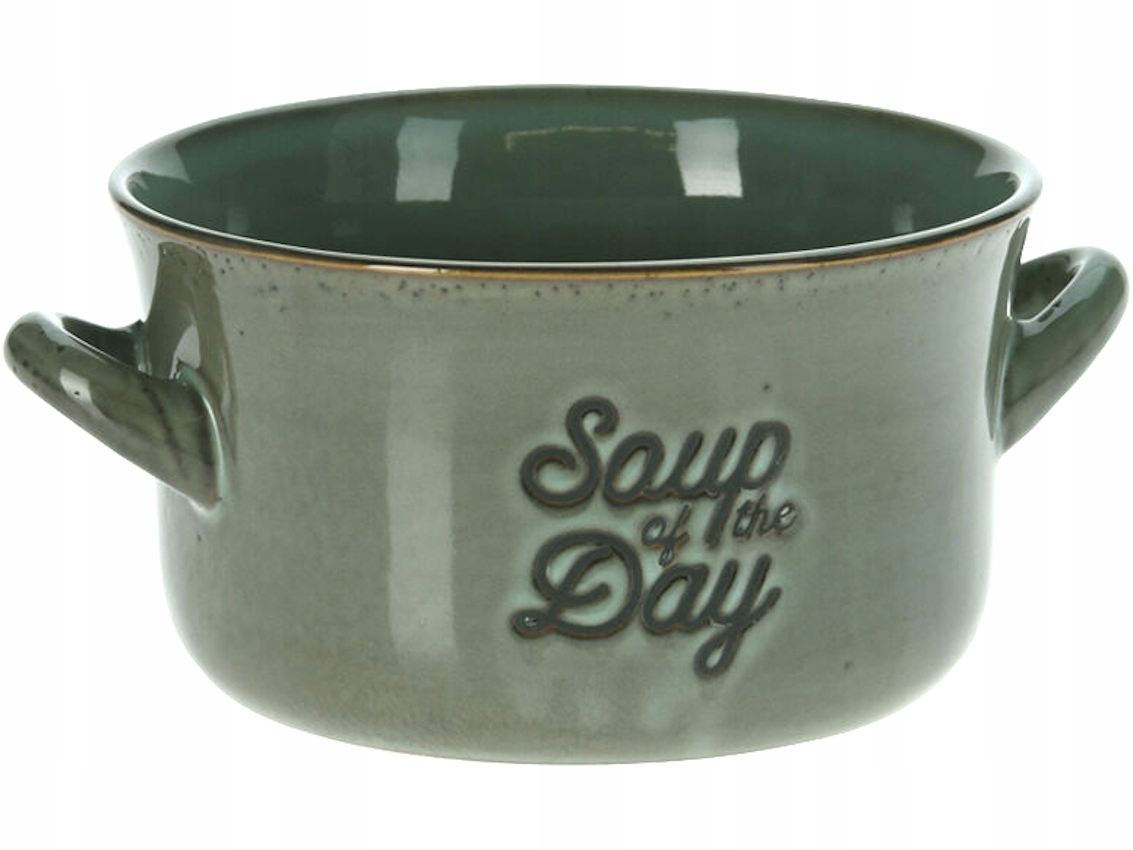 

Retro Miska Do Zupy Bulionówka 500 ml Zielona