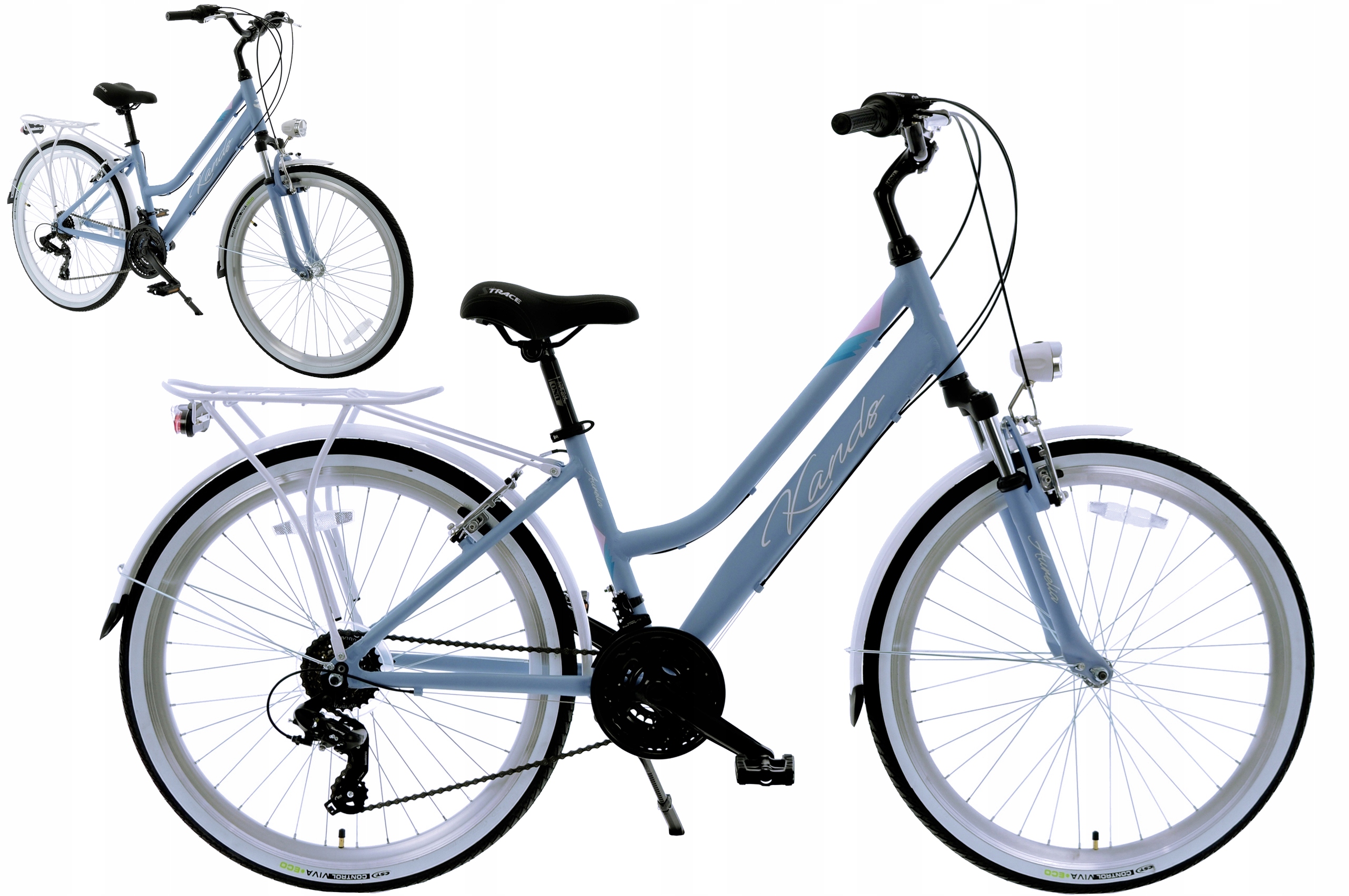 Rower Miejski 26" Kands Aurelia rama 15" błękitny R25