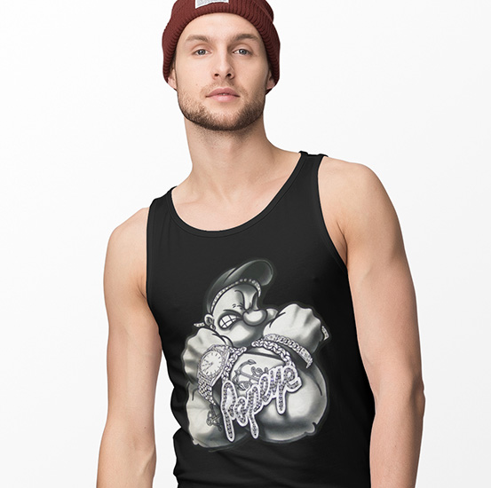TANK TOP FILMY ANIMOWANE POPEYE SWAG