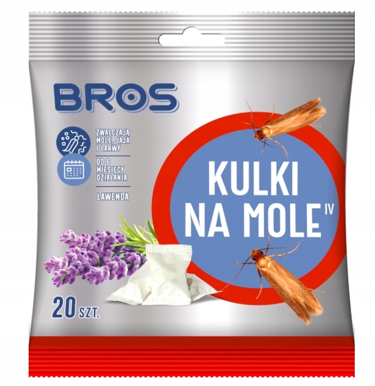 BROS - kulki lawendowe na mole 20 szt