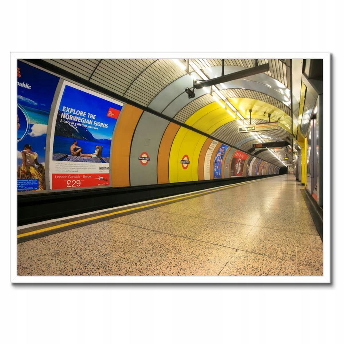 Plakáty v rámu 70x50 London Metro podzemí v Londýně