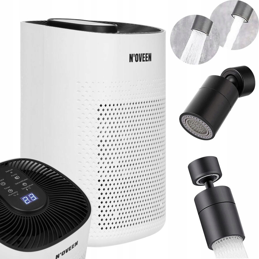 Odvlhčovač Vzduchu Čistič 2v1 Uv Lampa Tichá 1000ML Perlátor Zadarmo!