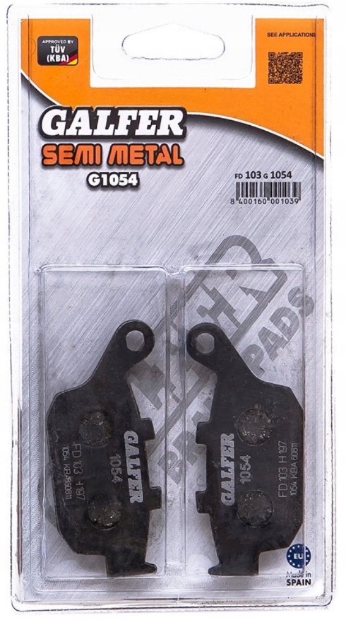 GALFER KLOCKI HAMULCOWE KH140 TYŁ
