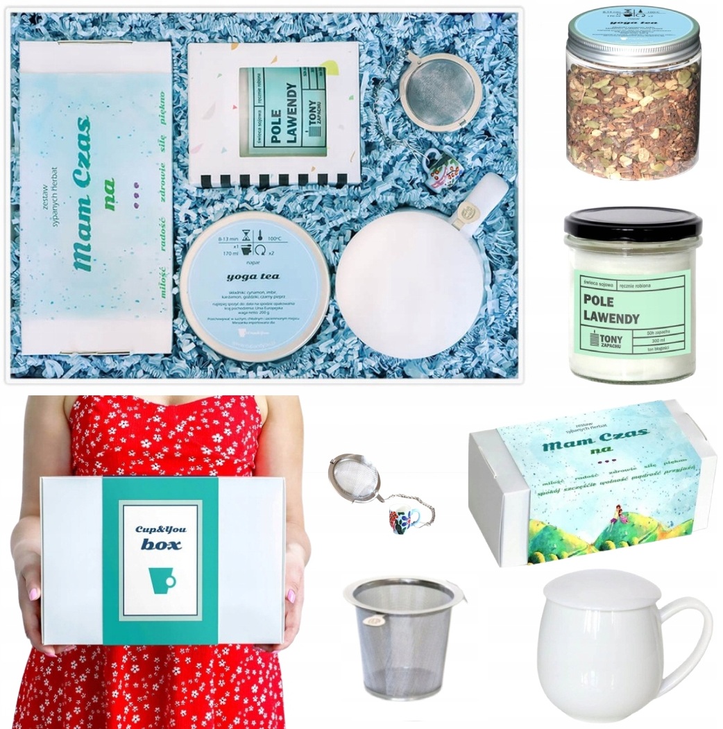 Box Prezentowy Dla Kobiety Faceta Niej Niego Z Herbatą -na Upominek