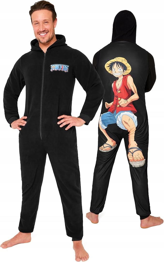Męski Kombinezon Piżama One Piece Onesie Polarowy Rozmiar L