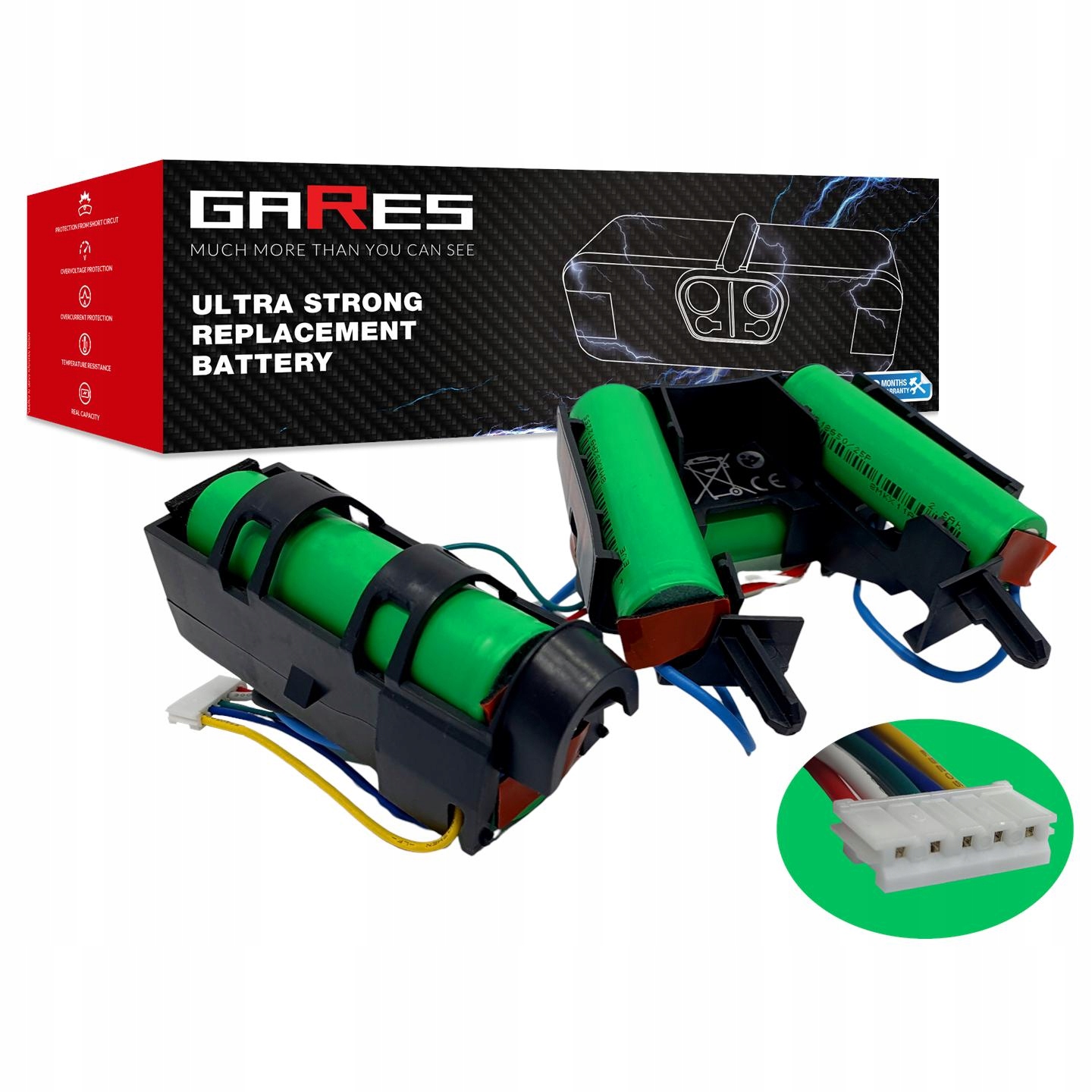 Akumulátor Gares pro Electrolux Ergorapido ZB13ER ZB11ER 18V 2,5Ah