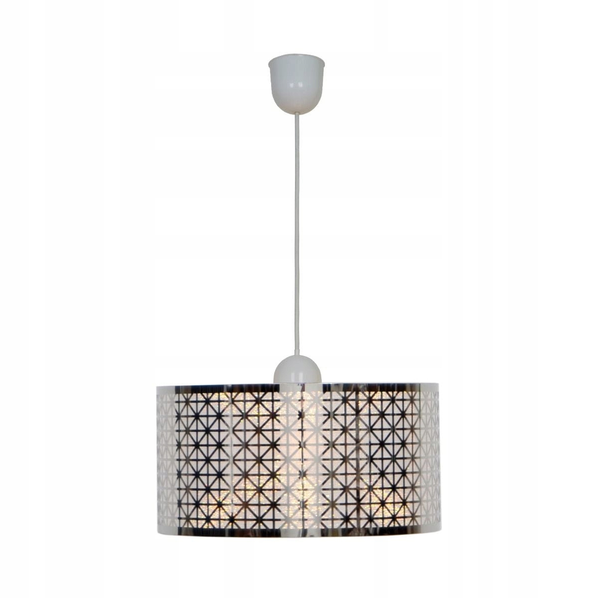 Stropní svítidlo válcovitého tvaru s hypnotizujícím motivem Surin E27