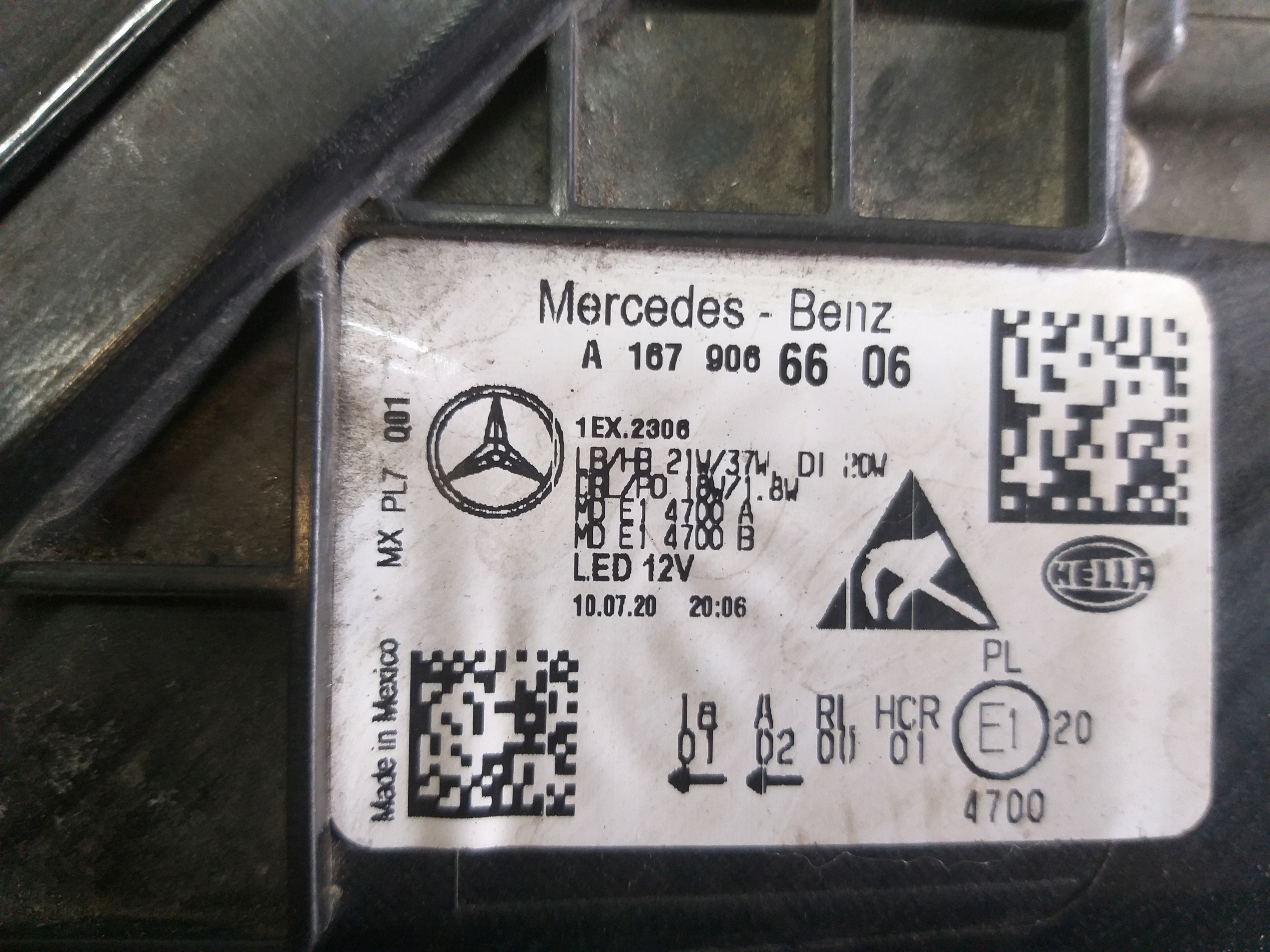 LIGHT FRONT RIGHT MERCEDES GLE W167 FULL LED HP
