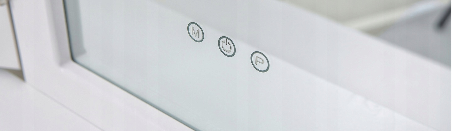 Toaletka kosmetyczna 12 LED z lustrem oświetleniem do makijażu TL11 biała