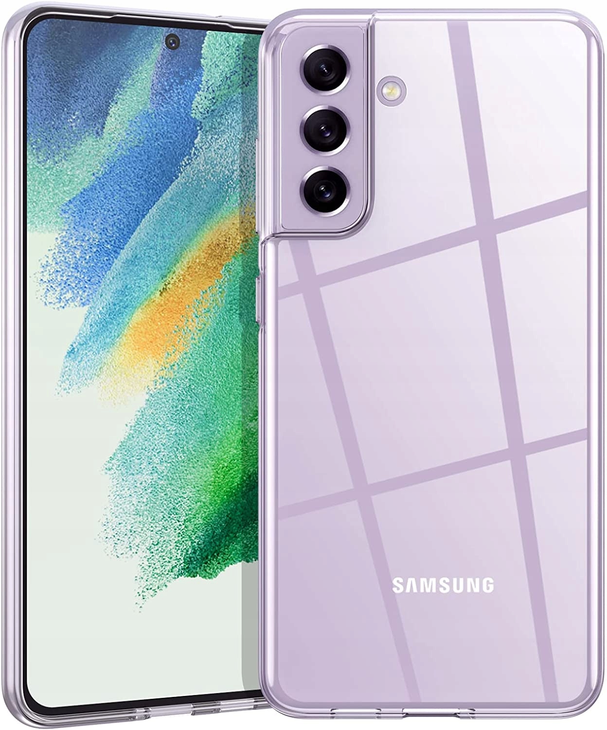 

Etui Przezroczyste +szkło do Samsung S21 Fe 2MM