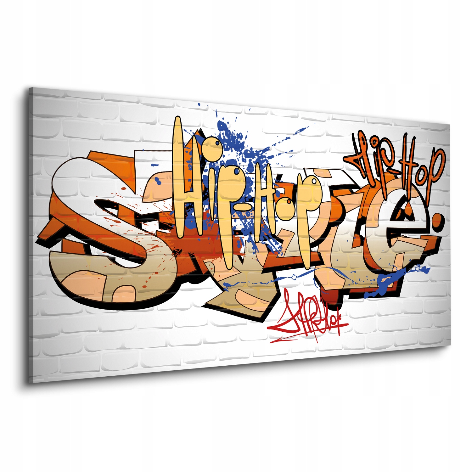 Fotografie na plátně 120x60 Graffiti výraz zeď