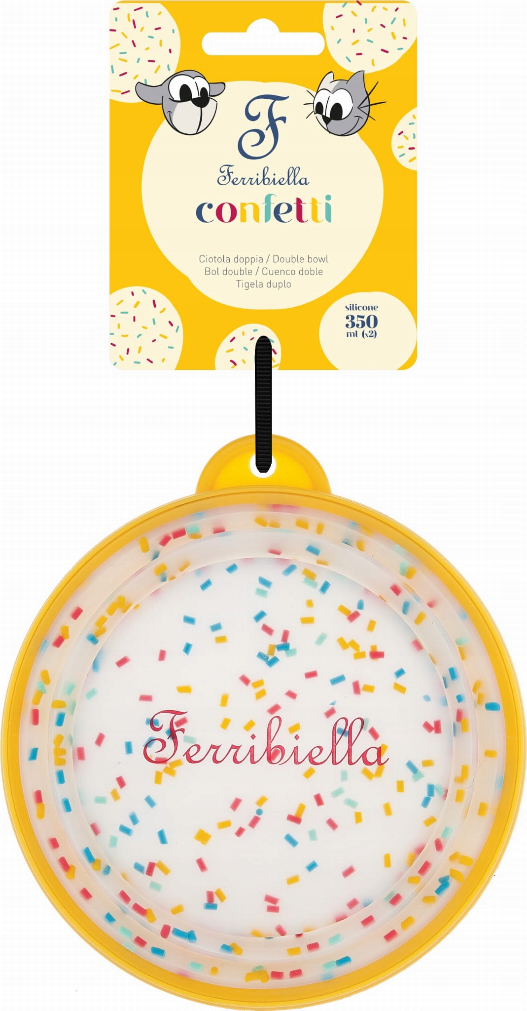 

Ferribiella Silikonowa Miska Psa Confetti L