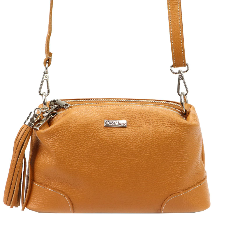 Dámská kabelka MiaMore 01-004 Dollaro camel