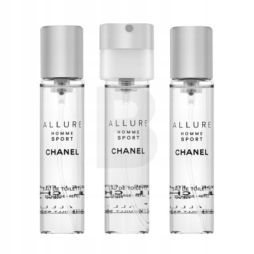 Chanel Allure Homme Sport Refill toaletní voda pro muže 3 x 20 ml