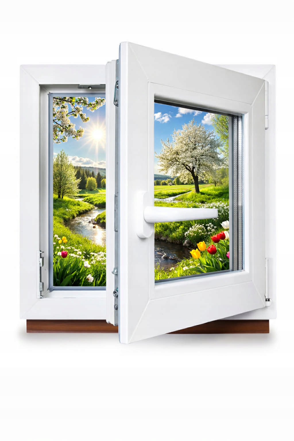 Pvc Okno Pravé 55 X 55 550 x 550 Okna Bílé Ru Dvojité Sklo