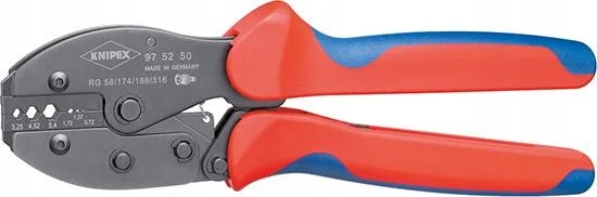 Kleště na lisování dutinek, 220 mm, PreciForce, 97 52 50, Knipex