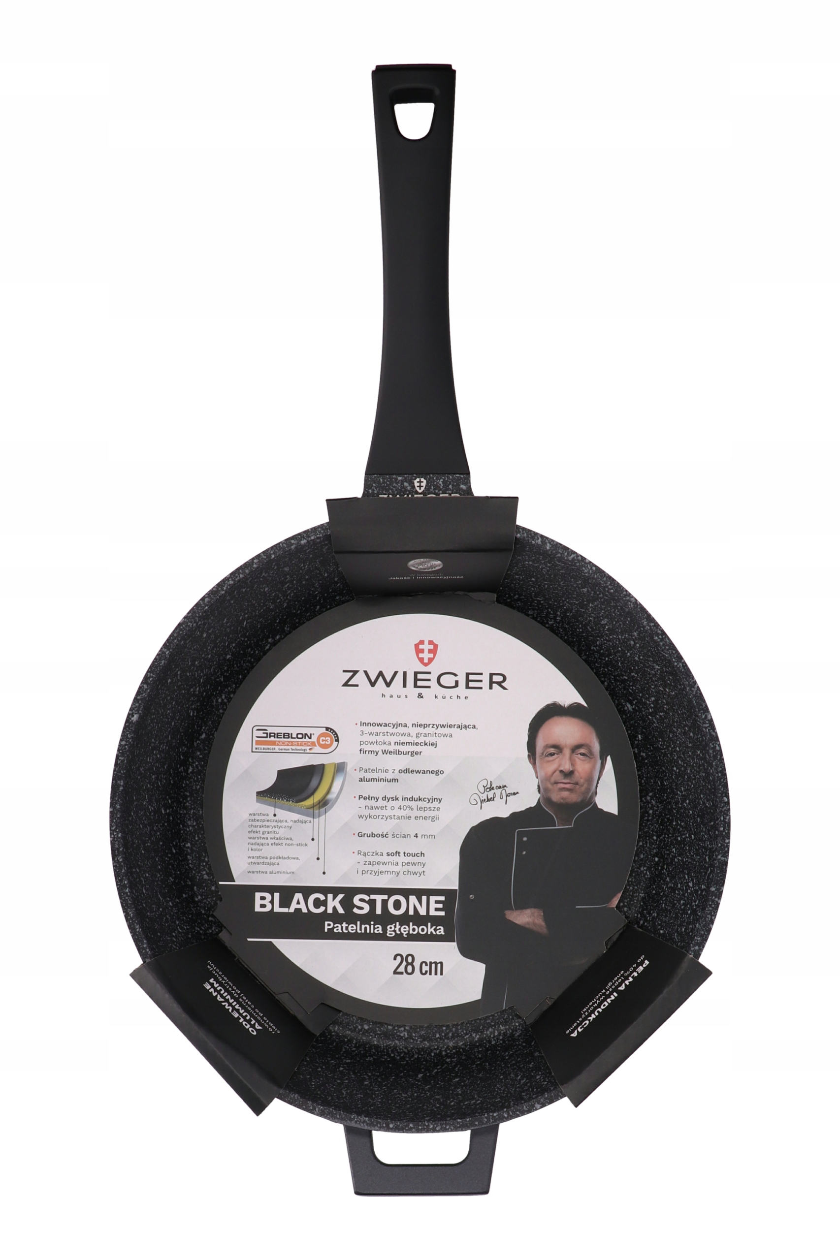 

Zwieger Black Stone Patelnia Głęboka 28 CM