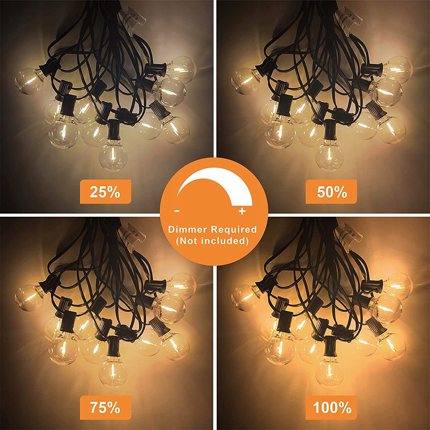 SVATER Girlanda Lampki LED 60M 100 Łańcuch Ogrodowy Światełka Na Taras — miniatura 6