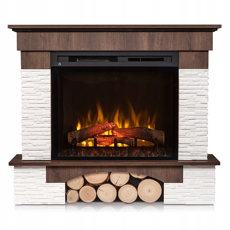 Kominek elektryczny LED Dimplex Porto Orzech Max 28" Rodzaj z funkcją grzewczą