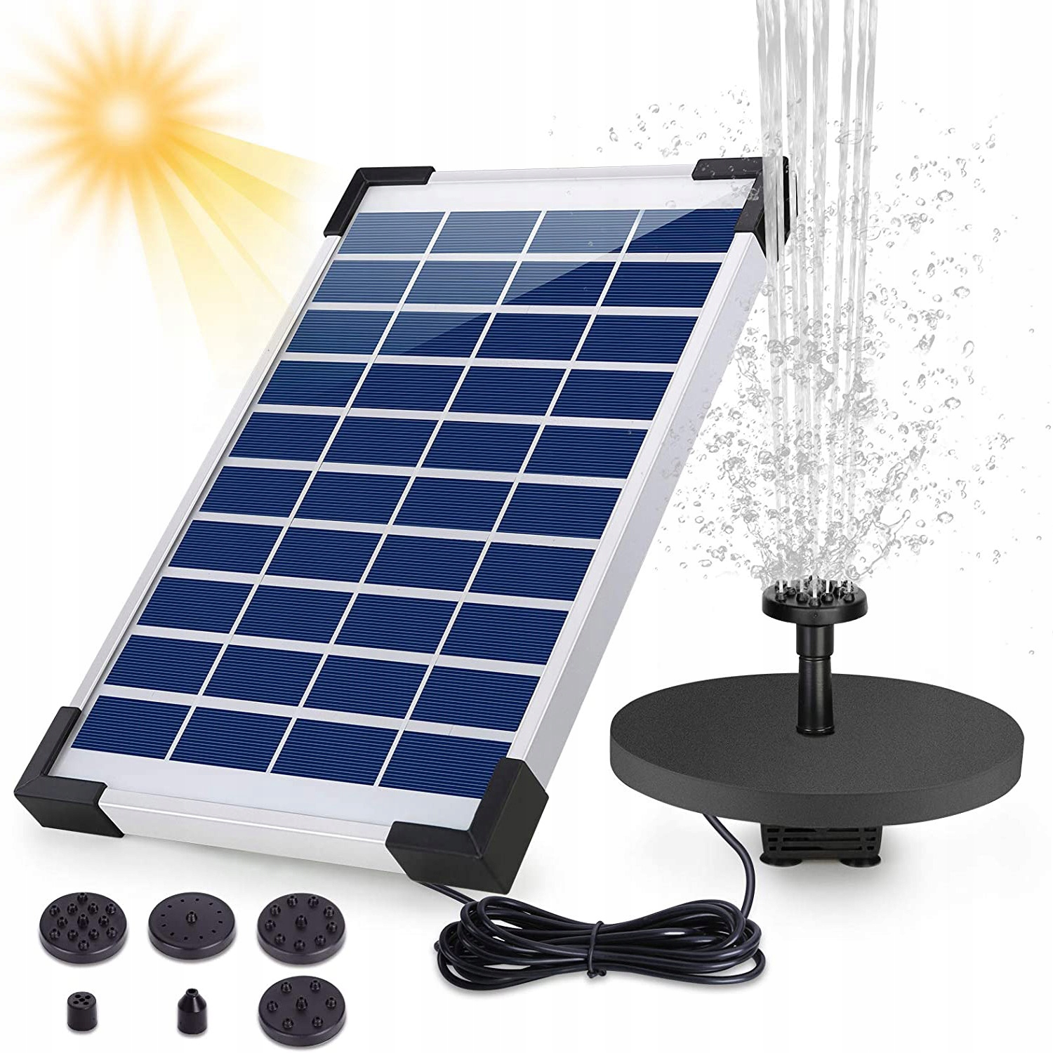 

Solarna Fontanna Pompa Fontannowa Do Oczka Wodnego