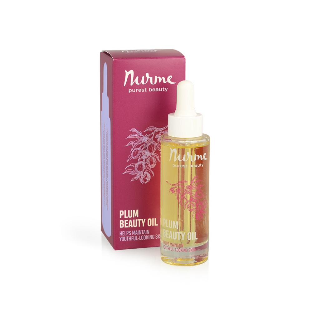Nurme Plum Beauty Oil švestkový olej 30 ml Bio anti-aging 1 složka