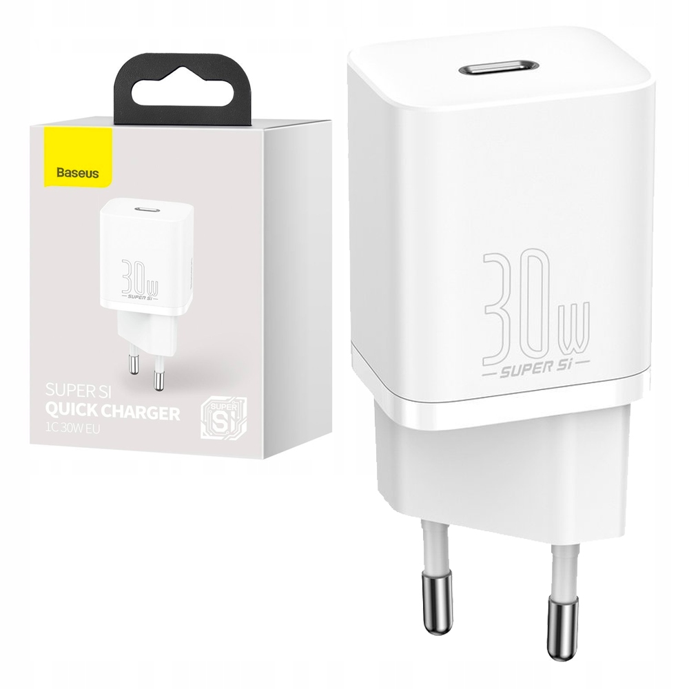 

Baseus Szybka Ładowarka Sieciowa Usb-c Mocna 30W