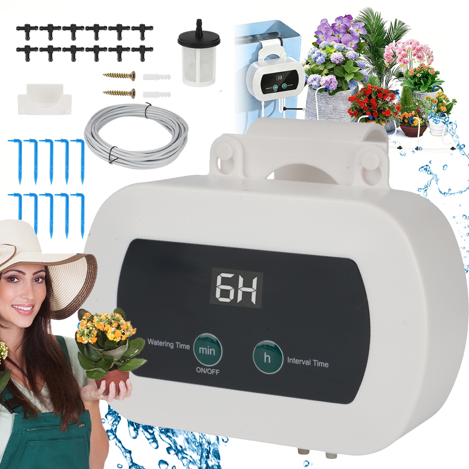 Automatický Zavlažovací Systém S Časovačem Zavlažování Až Pro 10 Rostlin V Květináči