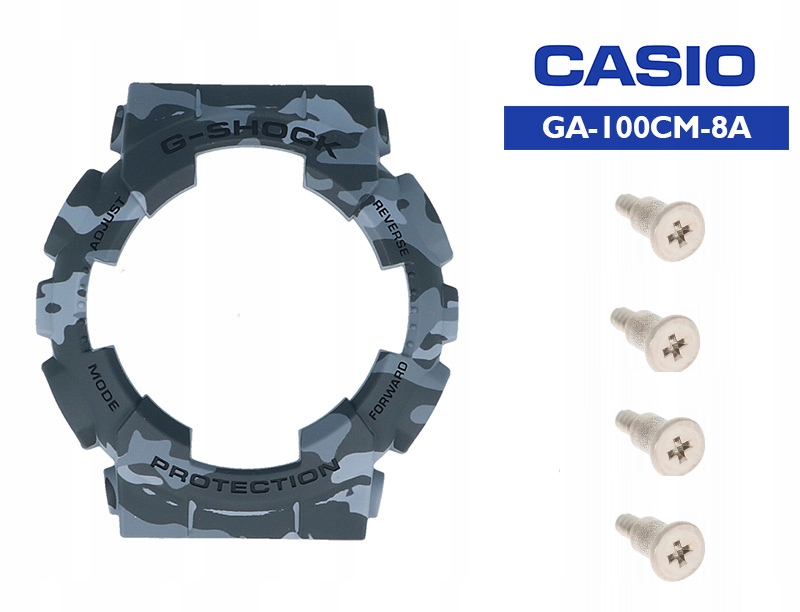 Set Bezel krytka obálky Casio GA-100CM GD-120CM a šroub bezla 4 kusy