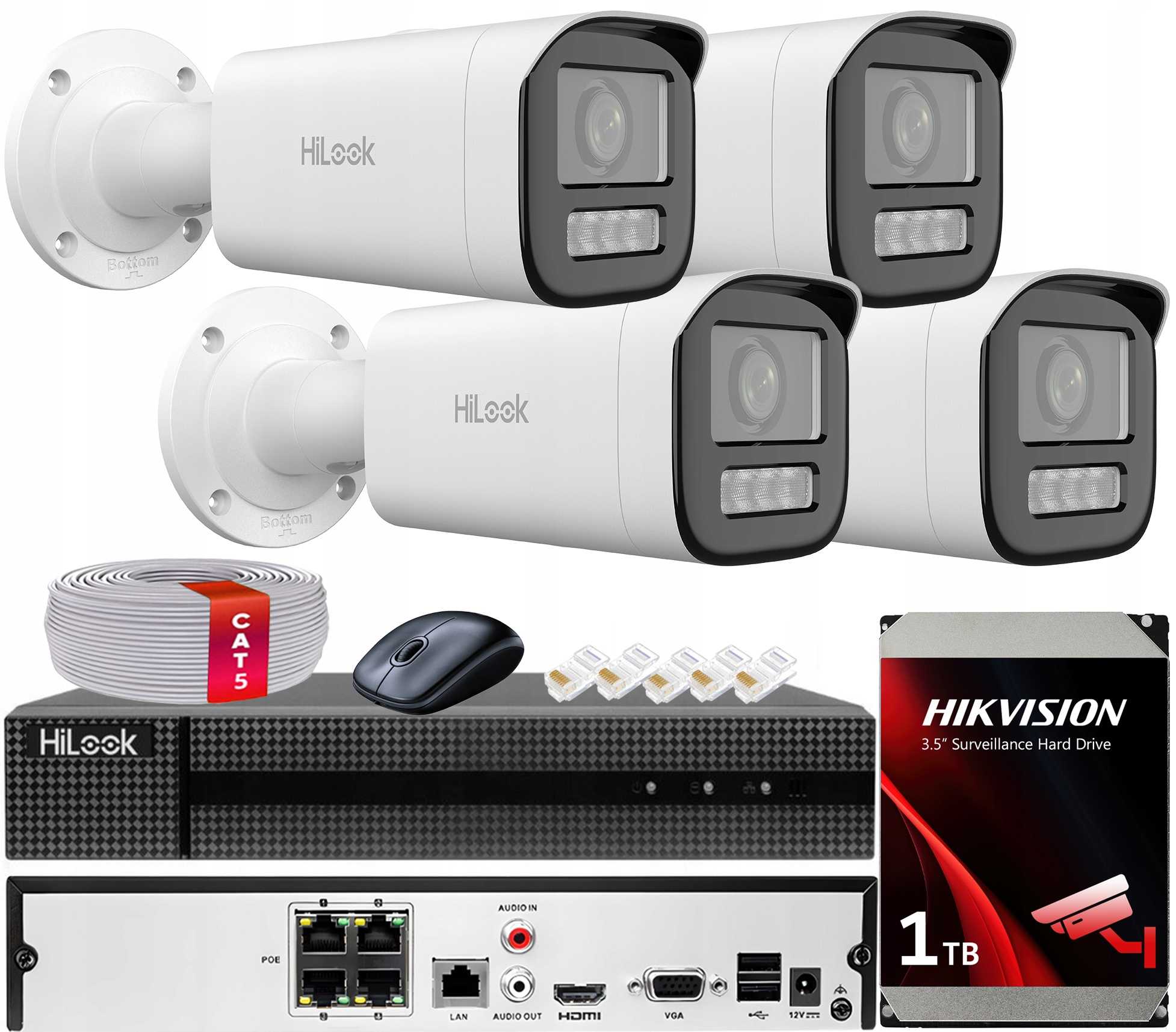 Sada Kamer Na Monitorovanie 6MPx 4x Kamera Hilook By Hikvision PoE MotoZoom