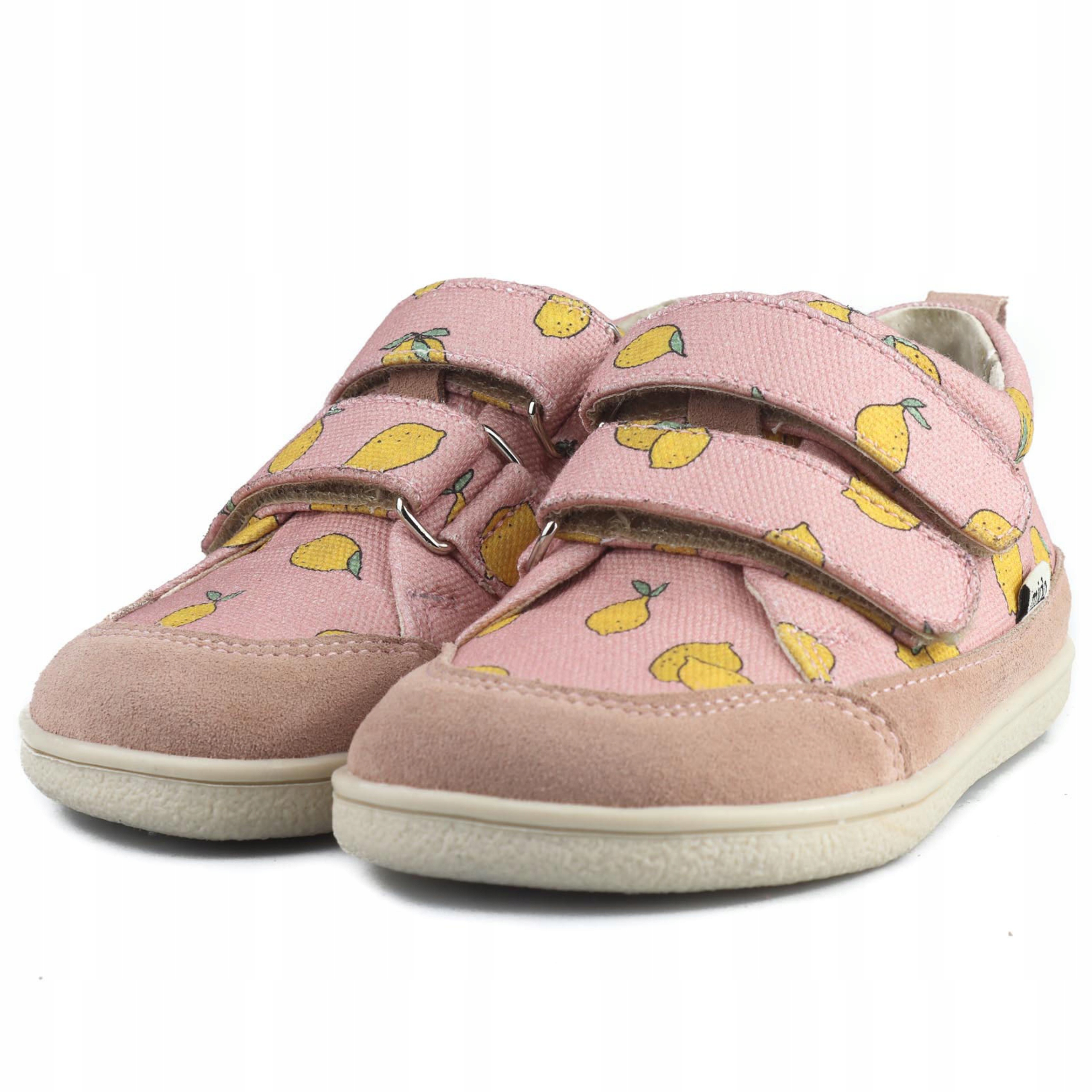 Mido 181 Lekkie Miękkie Trzewiki Buty Barefoot Wiosenne Lemon Rose R 24
