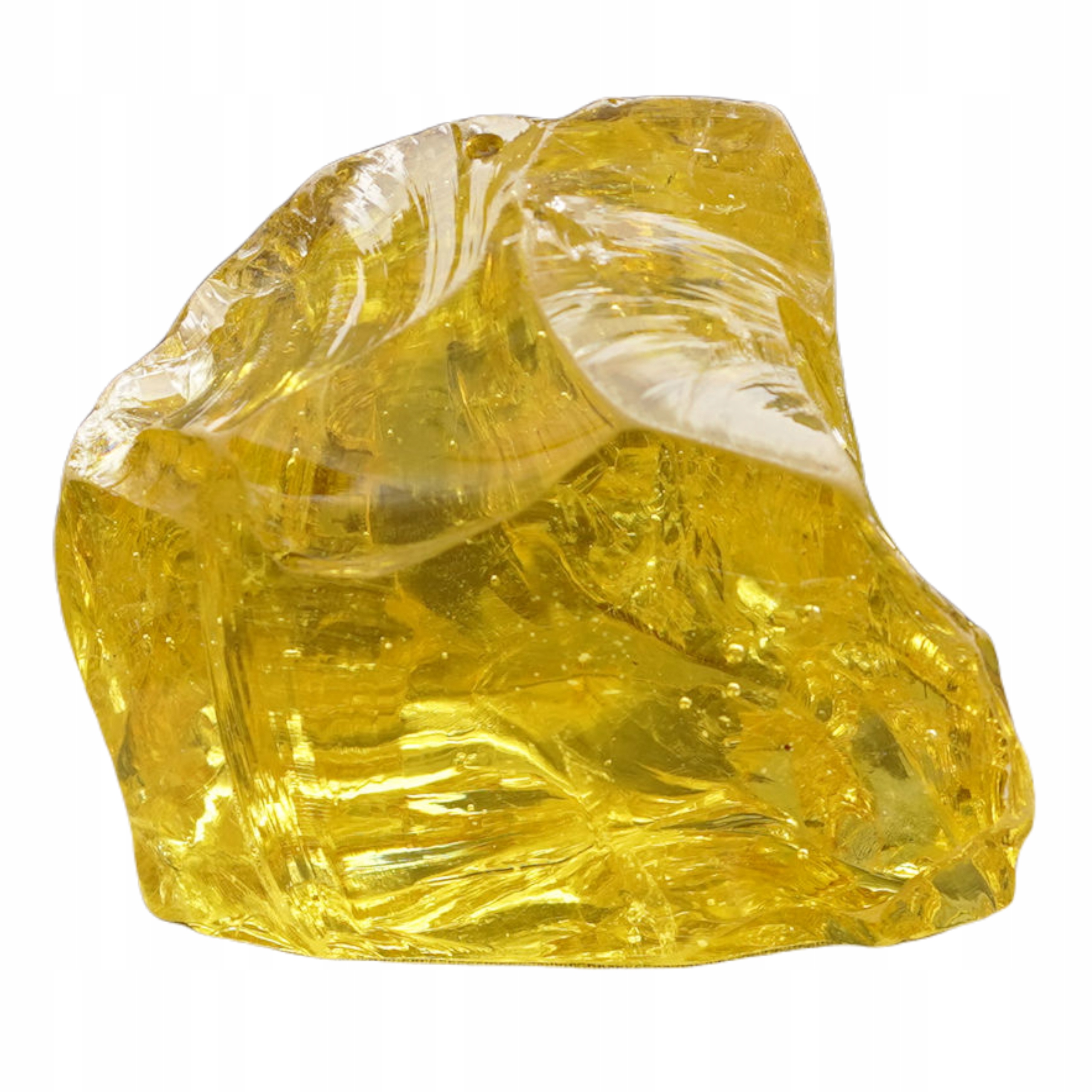 Efektní žluté skleněné sklo pro gabiony 10 kg 10-20 cm