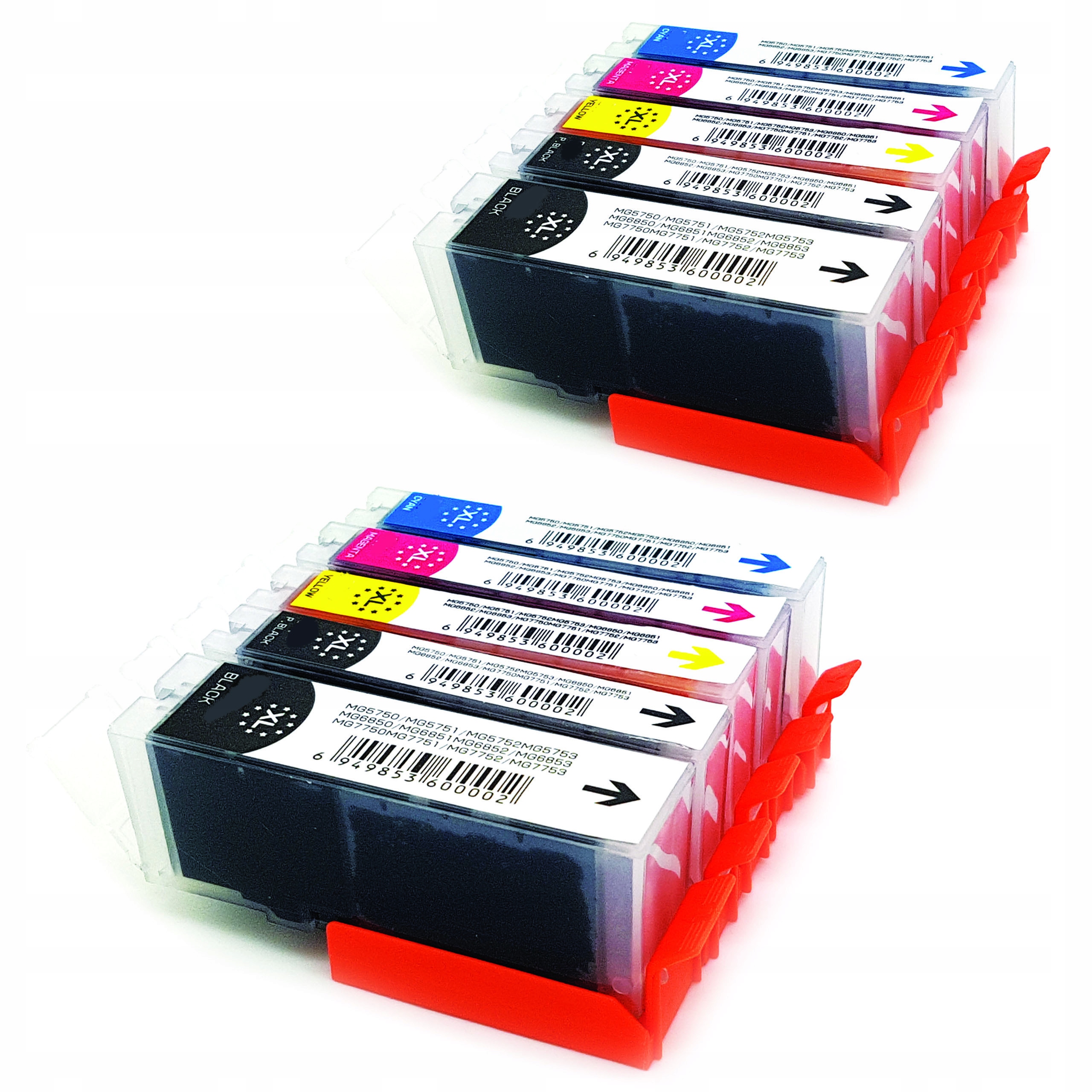 

10 x Tusz Canon Pixma TS6150 TS6151 TR7550 TR8550