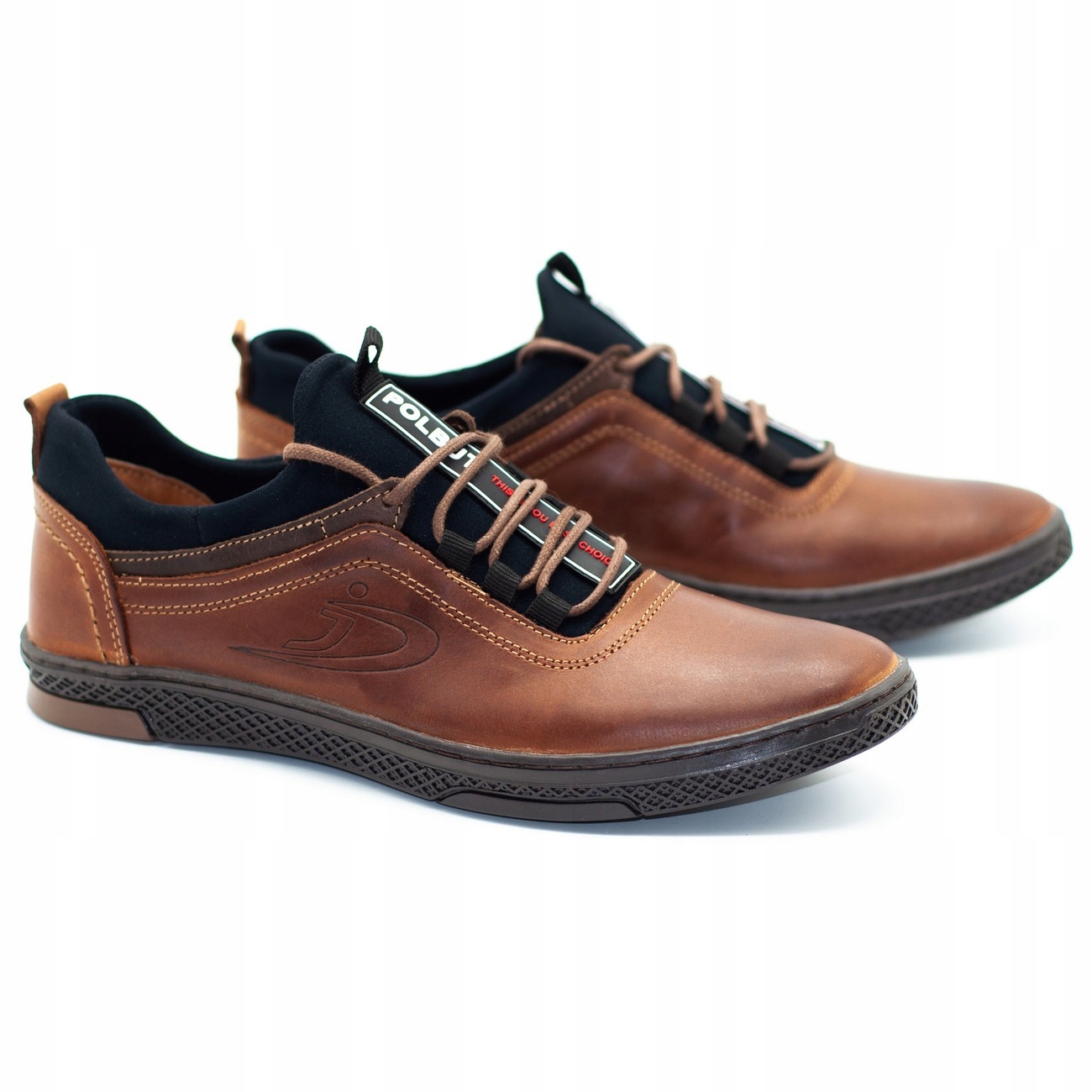 

Buty Męskie Skóra Casual K24 Camel Polskie 43